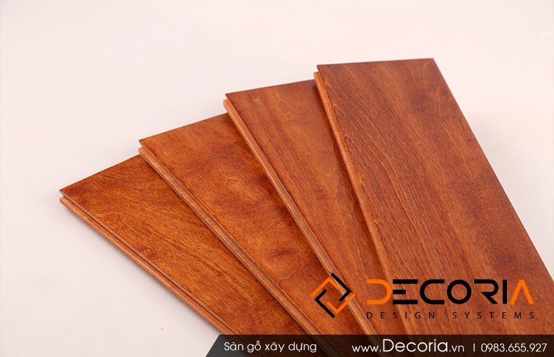 Mẫu sàn gỗ công nghiệp màu nâu