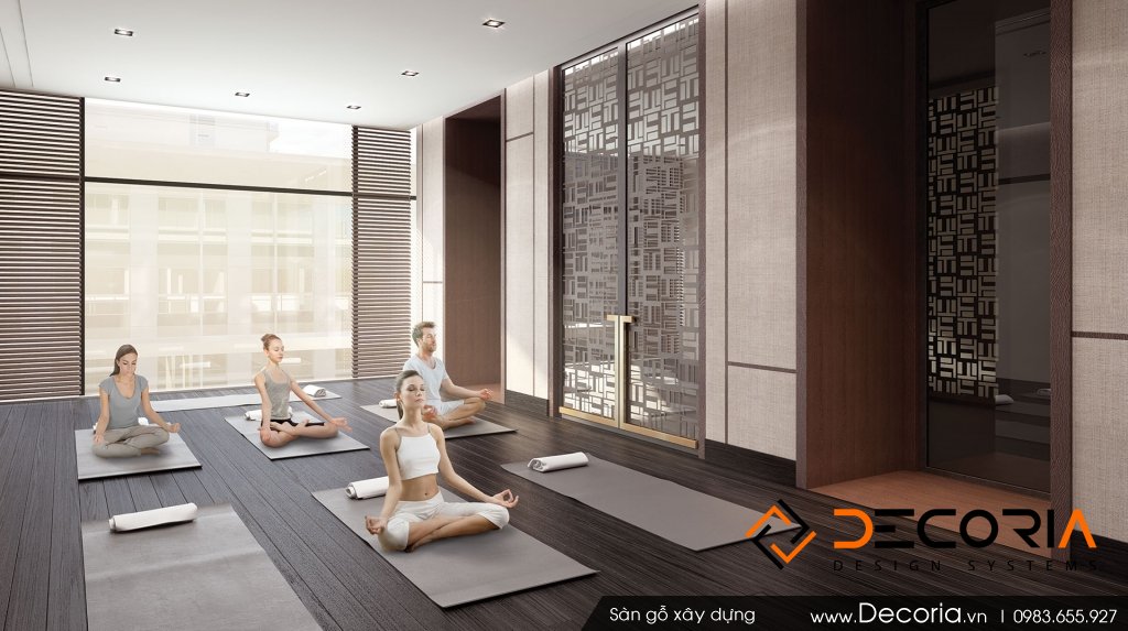 Sàn gỗ Phòng tập Yoga