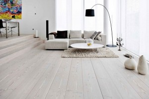 Mẫu sàn gỗ tự nhiên màu trắng
