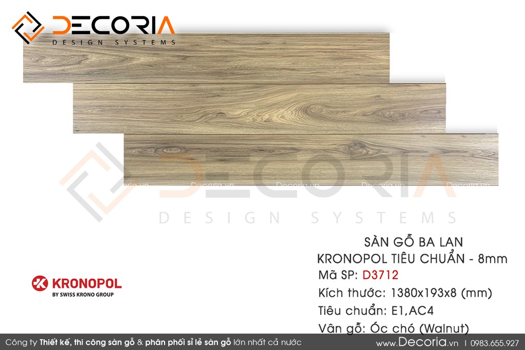 Sàn gỗ Kronopol mẫu D3712